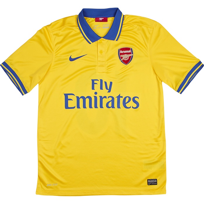 Arsenal away jersey 13/14 full size