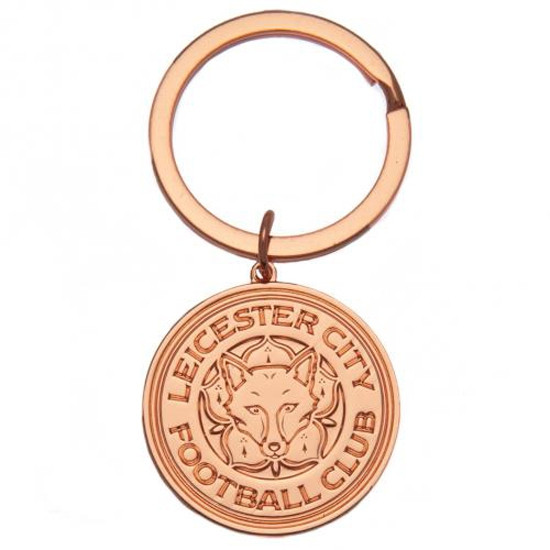 Leicester City FC Rose Gold Plated Keyring