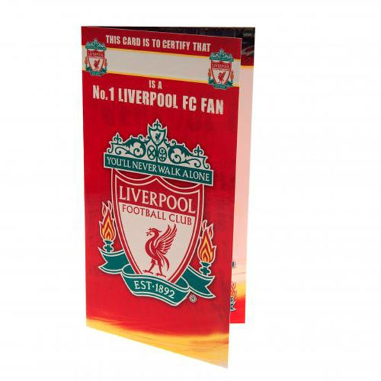 Liverpool FC Birthday Card No 1 Fan