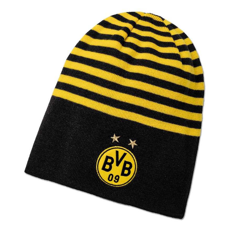 Dortmund beanie hat - reversible - black yellow