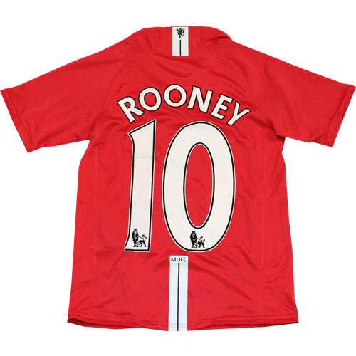 Man UTD home jersey rooney 10