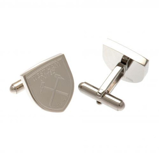 West Ham United FC Stainless Steel Cufflinks CR