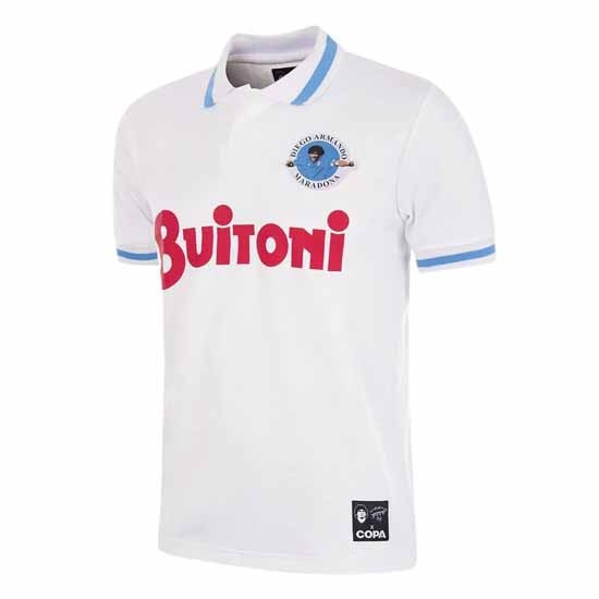 Maradona X COPA Napoli 1986-87 Away Retro Football Shirt 