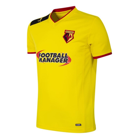 Watford FC 2012 - 13 Retro Football Shirt - Fornt View