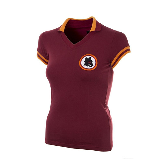 AS Roma 1978 - 79 Womens Short Sleeve Retro Football Shirt