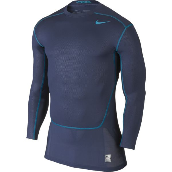 Hypercool Max compression top L/S navy