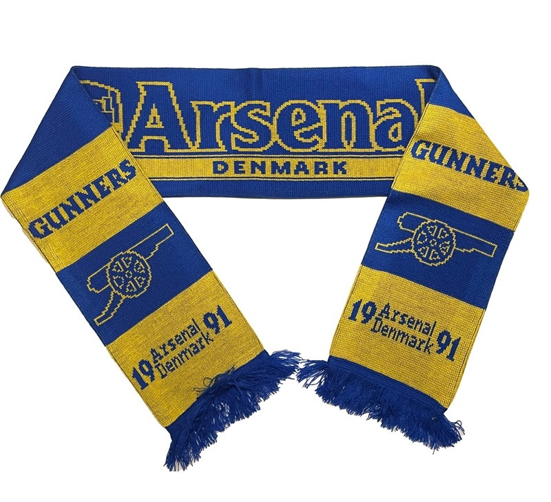 Arsenal Denmark Jacquard Knit Scarf Yellow-Blue