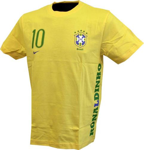 Brazil tee Ronaldinho 10