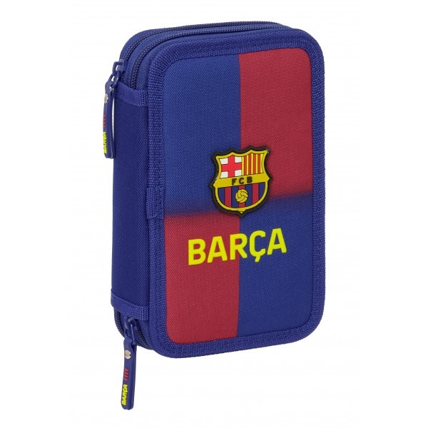 Barcelona filled pencil case - square
