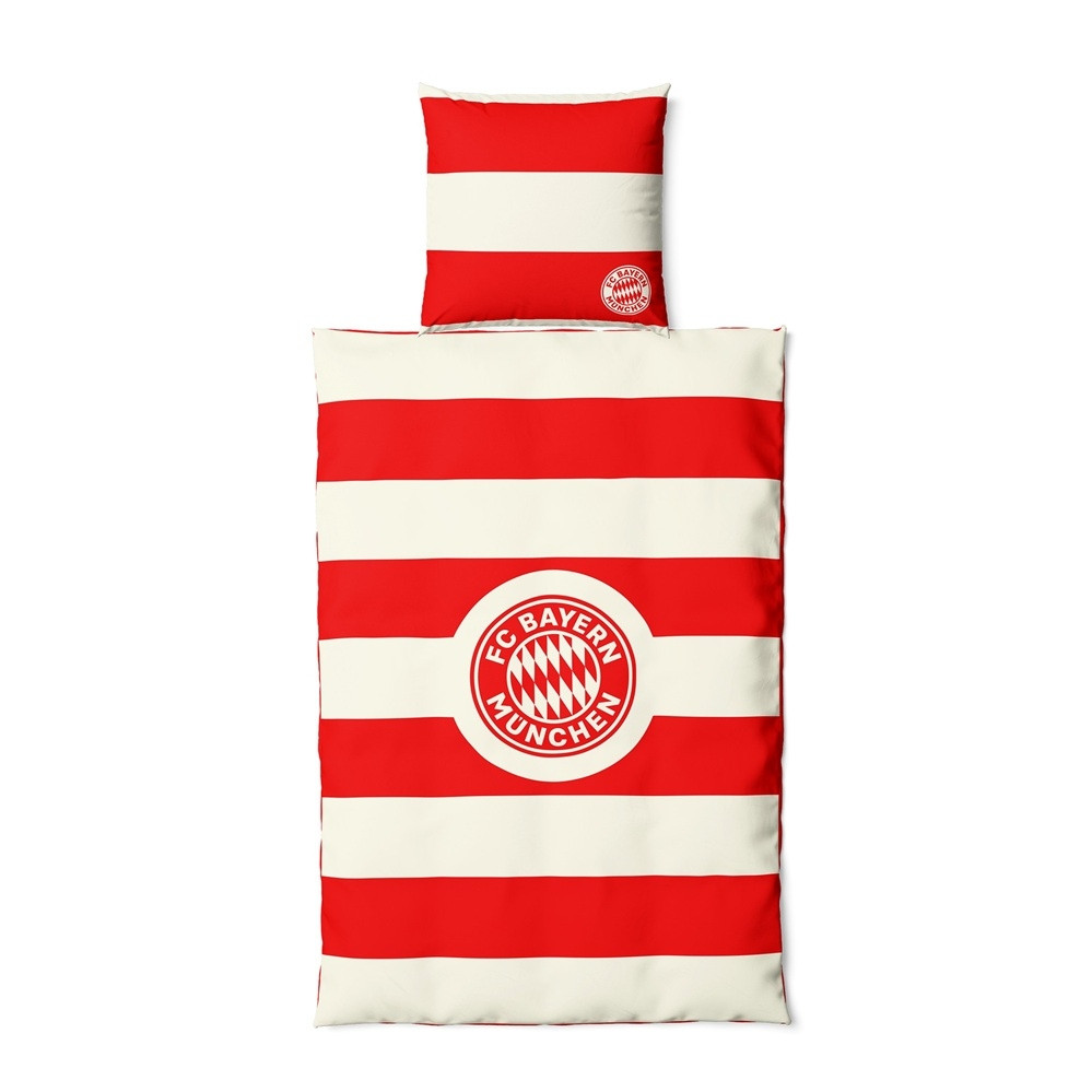 FC Bayern Munchen flanel bed linen - stripe