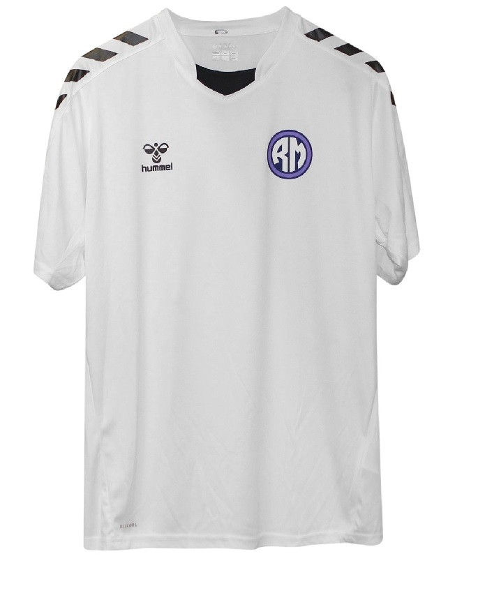RM retro tee - white-black - RM logo