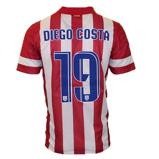 Atletico Madrid Diego Costa 19 2013/14 Football Shirt Name/Number Set Home 
