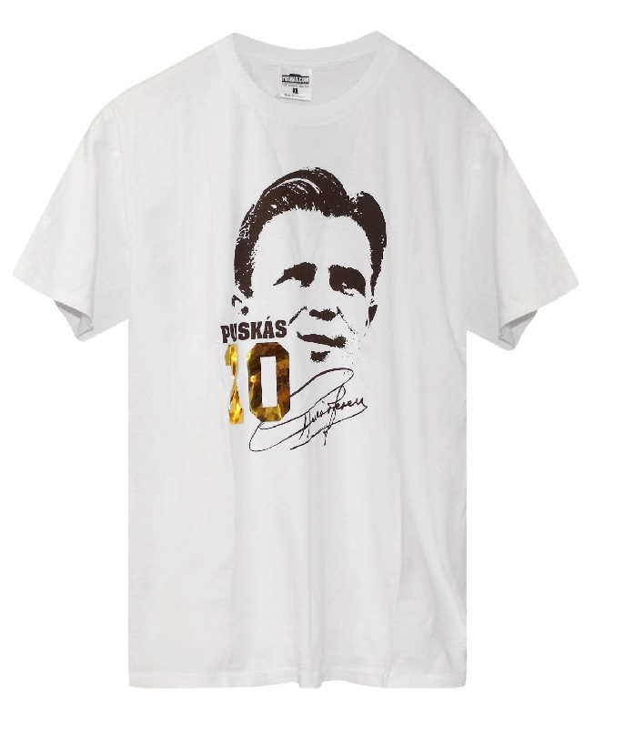 Puskas 10 tee - white