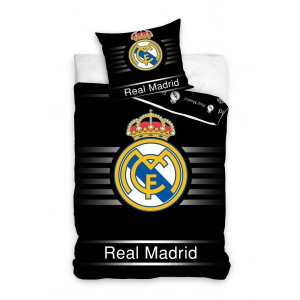 Real Madrid duvet set - RM logo - black