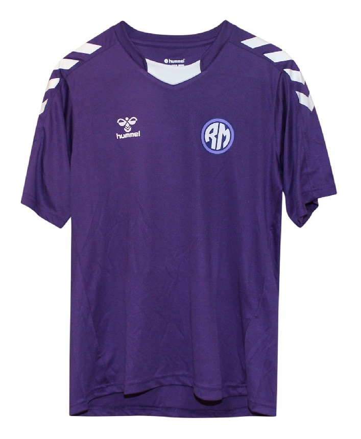 Hummel retro style tee - purple - short sleeve 