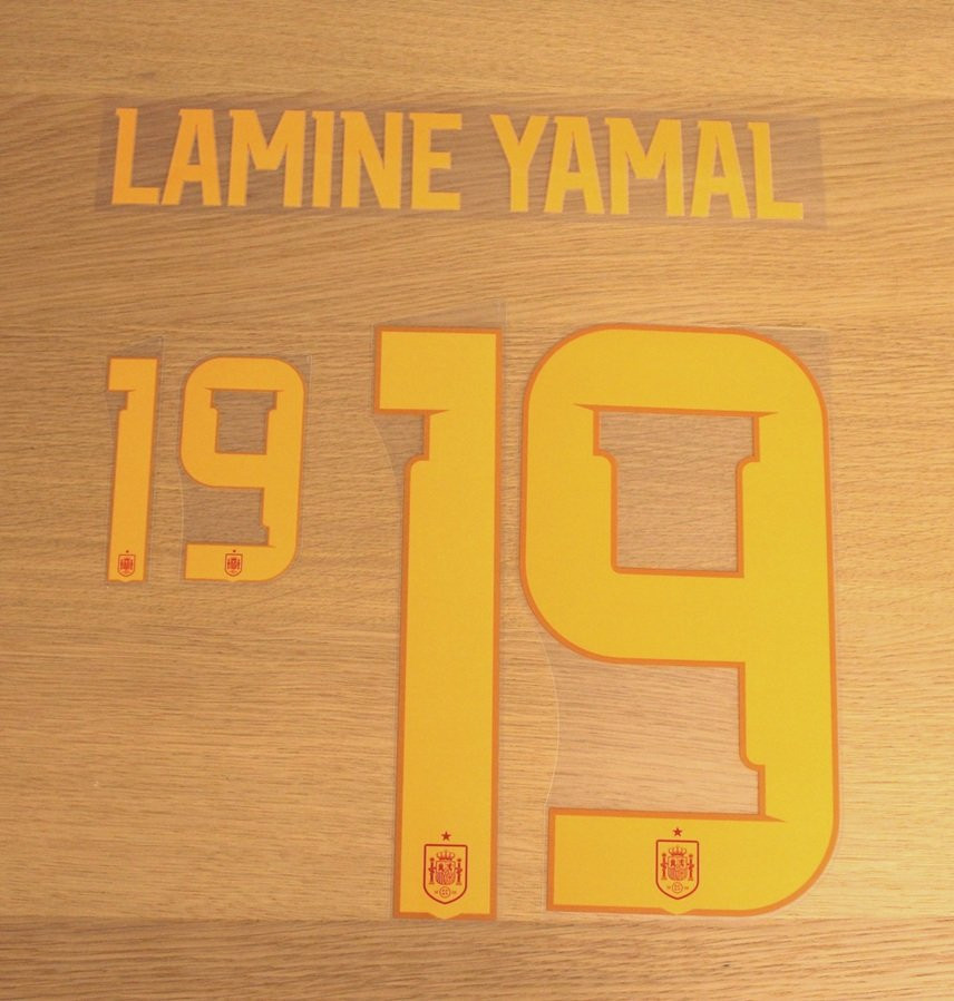 Spain home printing WC 2026 - Lamine Yamal 19