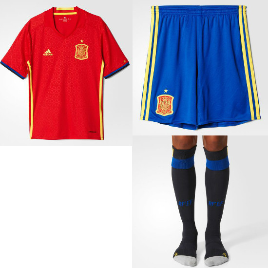 Spain home kit World Cup 2014 youth