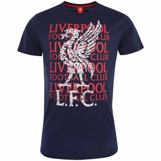 Liverpool FC Street T Shirt Mens Navy Large