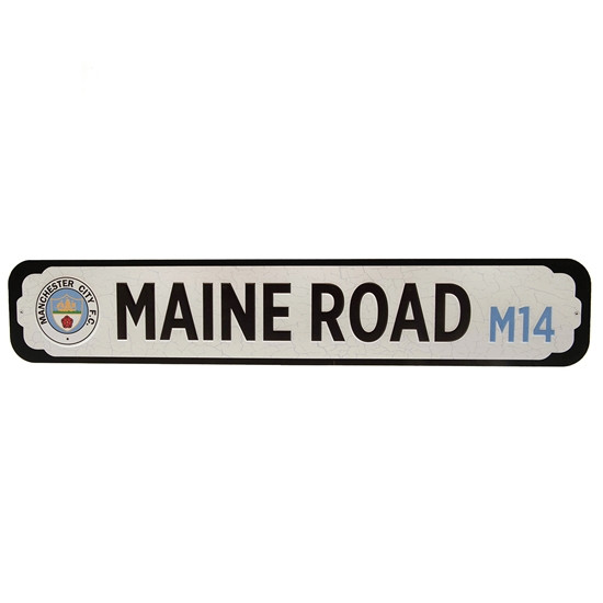 Manchester City FC Deluxe Stadium Sign - Front View