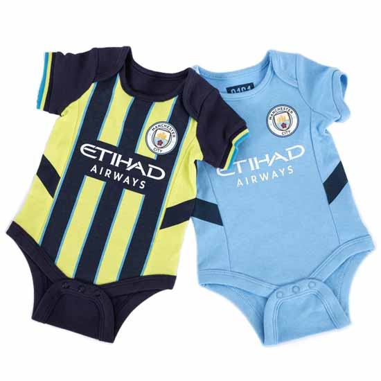 Manchester City FC 24/25 Season Bodysuits for Little Champions