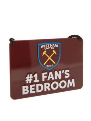 West Ham United FC Bedroom Sign No1 Fan