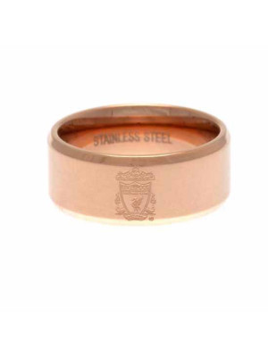 Liverpool FC Rose Gold Plated Ring Medium