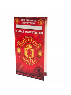 Manchester United FC Birthday Card No 1 Fan