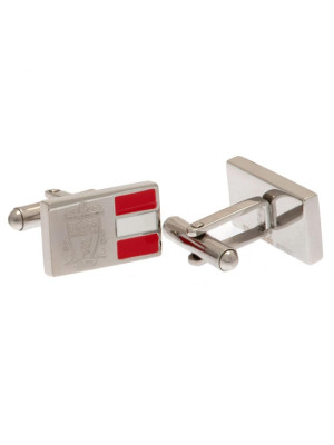 Liverpool FC Stainless Steel Stripe Cufflinks - Official Club Accessories