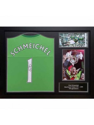 Manchester United FC Schmeichel Signed Shirt (Framed)