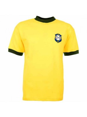 Brazil 1970 World Cup Retro Football Shirt