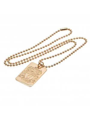 Liverpool FC Gold Plated Dog Tag & Chain