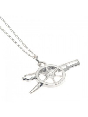 Arsenal FC Sterling Silver Pendant & Chain GN