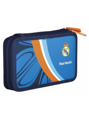 Real Madrid Pencil Case Filled - Double Equiped