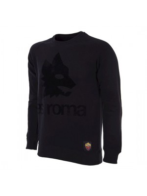 AS Roma Black Out Retro Logo Sweater