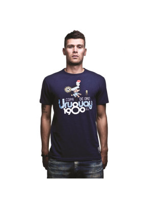 Uruguay 1980 T-Shirt Marine Blue 100% cotton