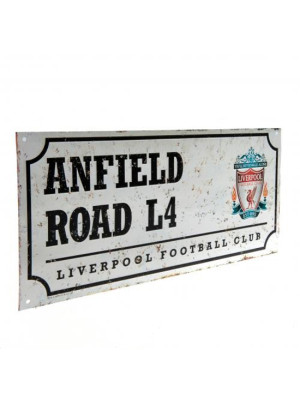 Liverpool FC Retro Street Sign