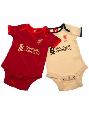 Liverpool FC 2 Pack Bodysuit DS 9-12 Months