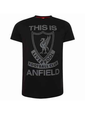 Liverpool FC This Is Anfield T Shirt Mens Black M