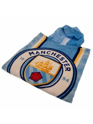 Manchester City FC Kids Hooded Poncho
