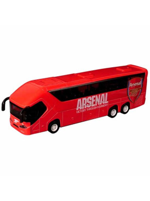 Diecast model of Arsenal FC team bus