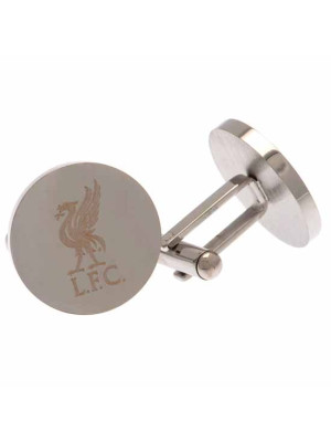 Liverpool FC Stainless Steel Round Cufflinks - Main Product Image