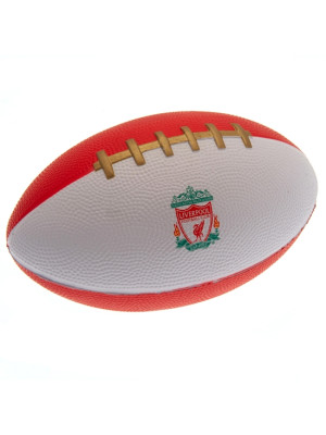 Liverpool FC Mini Foam American Football with Team Logo