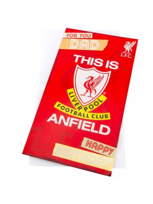 Liverpool FC Dad Birthday Card - Front View