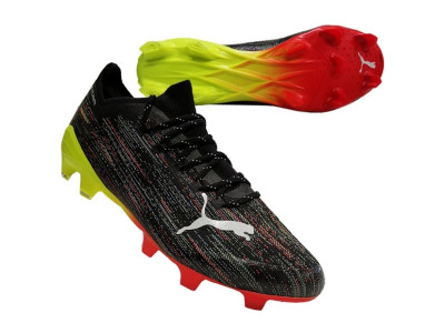 Puma Ultra 1.2 FG cleats - AG - black-yellow