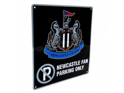 Newcastle United FC No Parking Sign