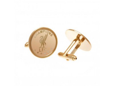 Liverpool FC Champions Of Europe Gold Plated Cufflinks