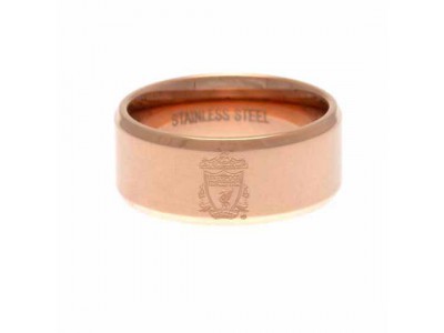 Liverpool FC Rose Gold Plated Ring Medium