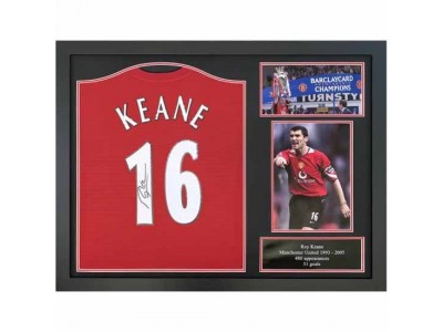 Manchester United FC Keane Signed Shirt Framed