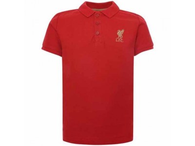 Liverpool FC Red Polo Shirt Junior Red 9/10 Years