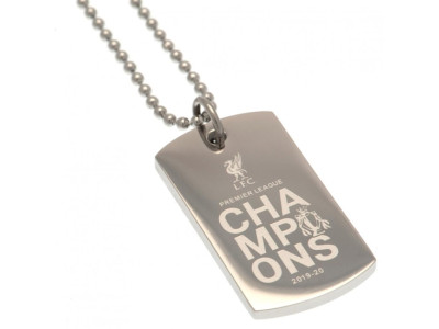 Liverpool FC Premier League Champions Engraved Dog Tag